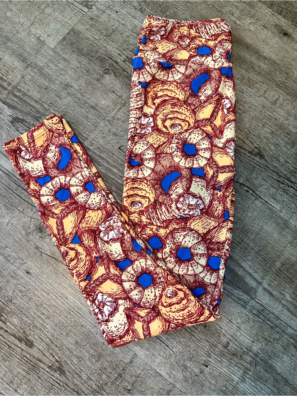 LuLaRoe OS Leggings | Bakery Pastry Print Donuts Croissants | Unicorn NWOT